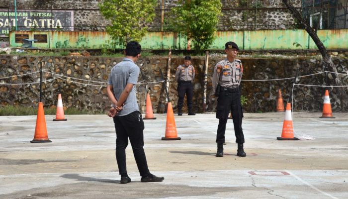 Polres Morut Gelar Simulasi Pengamanan TPS Pemilu 2024