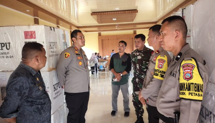 Pergeseran Kotak Suara Dipantau Kapolres Morut, Ada 2 TPS Laksanakan Pemungutan Suara Hari Ini