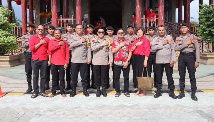 Kapolresta Palu Tinjau 4 Vihara, Pastikan Imlek 2024 Aman
