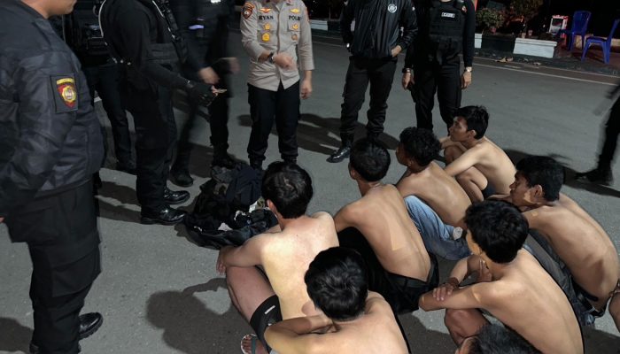 10 Anggota Geng Motor di Palu Ditangkap, Polisi Temukan Ganja Sintetis