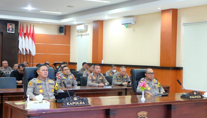 Kapolda-Wakapolda Sulteng Ikut Rakernis Gabungan 5 Divisi