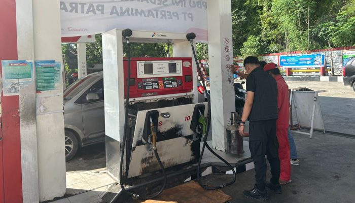 Unit II Tipidter Polres Donggala Periksa 6 SPBU, Antisipasi Praktik Curang Jelang Idul Fitri 1445