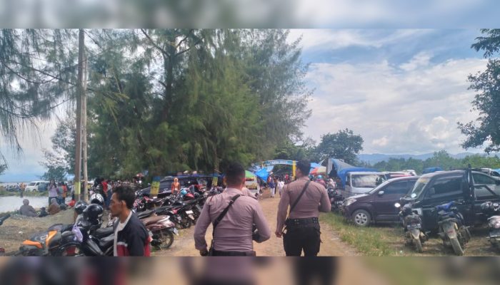 Polres Morut Pantau Pantai Ungkea, Antisipasi Aksi Kriminalitas