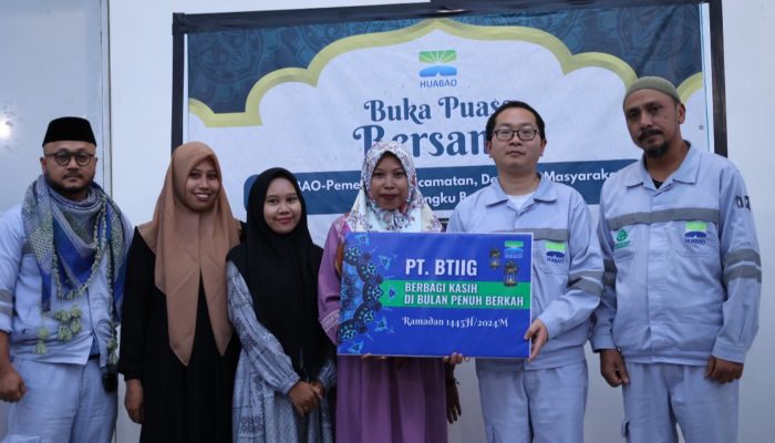 Huabao Morowali Buka Puasa Bersama dan Bagi-bagi Ratusan Paket Sembako