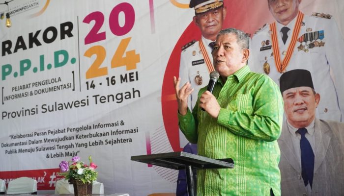 Kadis Kominfo Sulteng Sampaikan Cara Kerja PPID saat Rapat Koordinasi