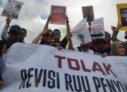 Aliansi Jurnalis Sulteng Gelar Aksi Unjuk Rasa, RUU Penyiaran Dinilai Bungkam Kebebasan Pers