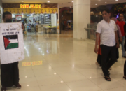 Seorang Warga Kota Palu Aksi Tunggal di Mall Buntut Genosida di Palestina
