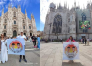 Relawan Unggah Foto Samsurijal Labatjo-Saiful Laborahima di Kota Milan