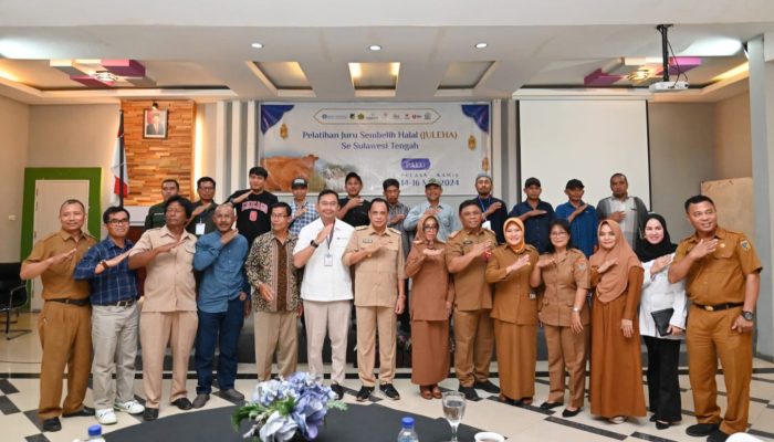 Wagub Sulteng Buka Pelatihan Juru Sembelih Halal, Target Pertahun 1 Juta Ton Daging Dikirim ke IKN