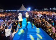 Deklarasi Pasangan BERANI di Banggai, Masyarakat Simpang Raya Antusias Sambut Anwar Hafid-Reny A Lamadjido