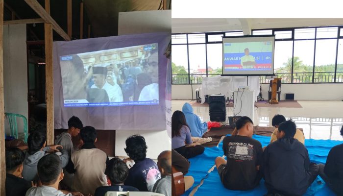 Pendukung Anwar Hafid dan Reny A Lamadjido di Pilkada Sulteng 2024 Gelar Nobar Deklarasi