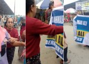 Pedagang Ikan di Leok Berebut Spanduk Ahmad Ali, Koordinator Relawan Sebut 3 Kecamatan Belum Terisi