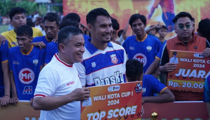 Hadianto Rasyid Resmi Tutup Pertandingan Sepak Bola Wali Kota Cup 2024