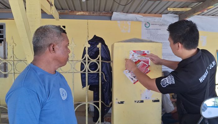Bagi-bagi Stiker Jelang Pilkada 2024, Berikut 6 Imbauan Polresta Palu