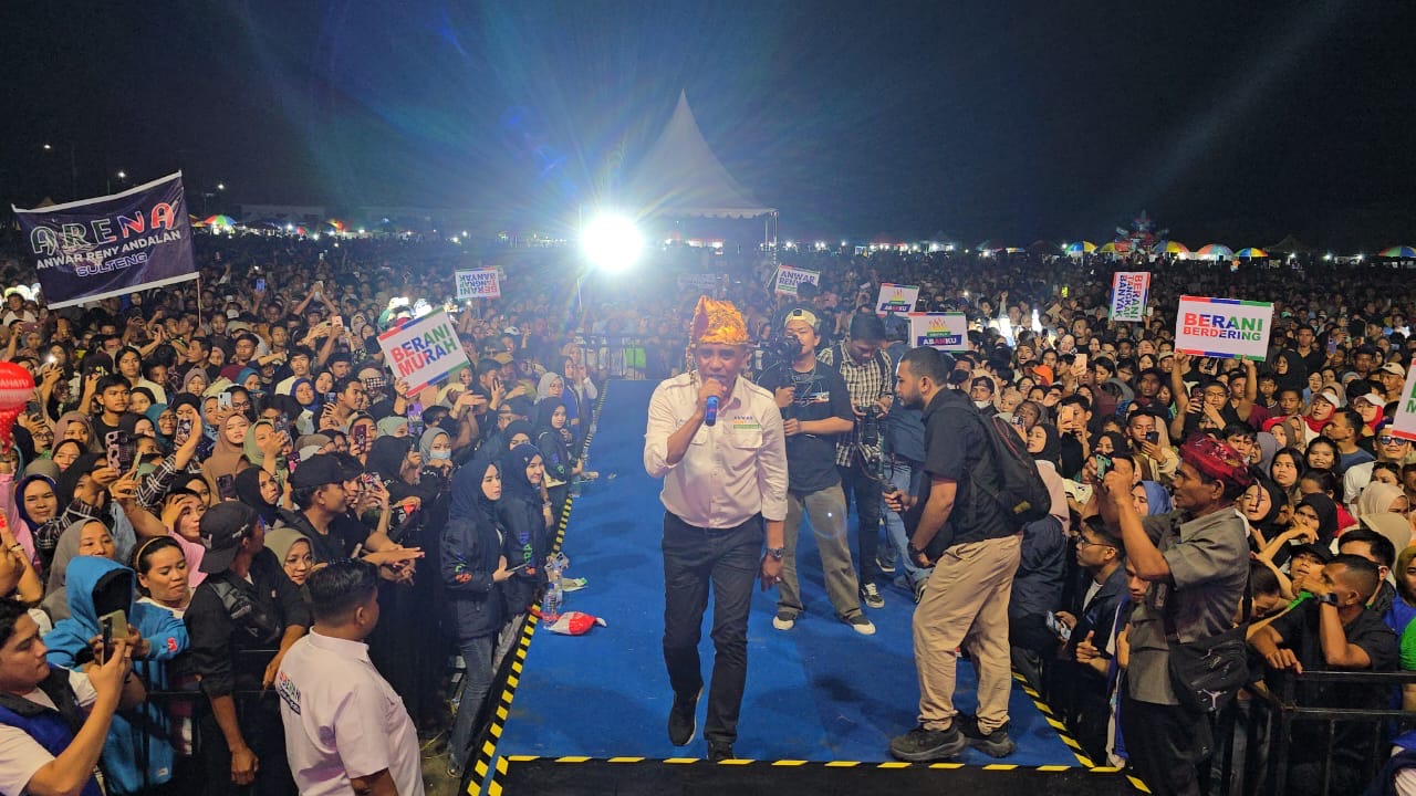 Deklarasi Pilkada di Flyover Baiya Palu, Anwar Hafid Ajak Masyarakat Hindari Politik Uang