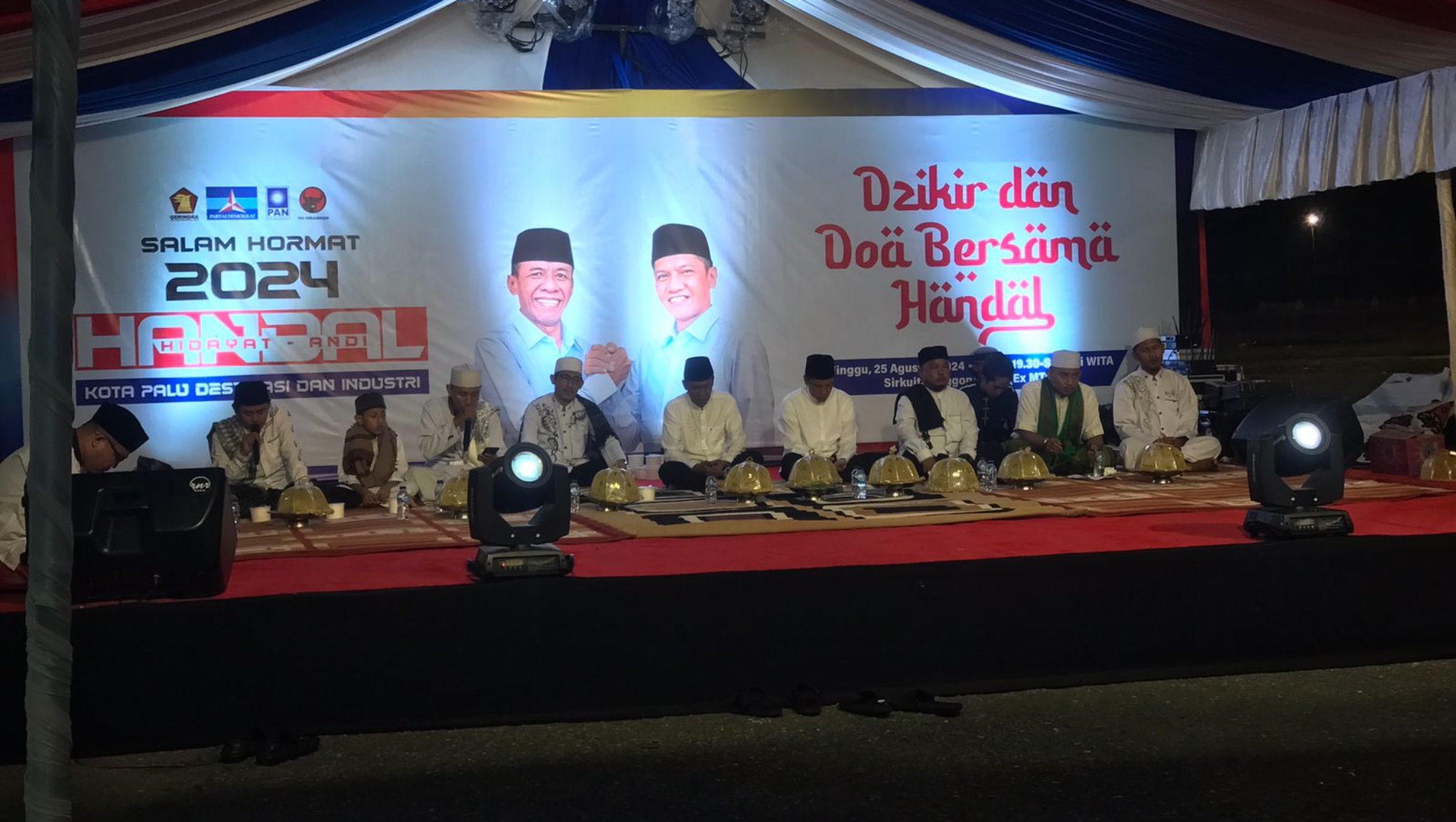 Hidayat dan Andi Nur Lamakarate Gelar Dzikir-Doa Bersama, Diikuti Ribuan Warga Kota Palu