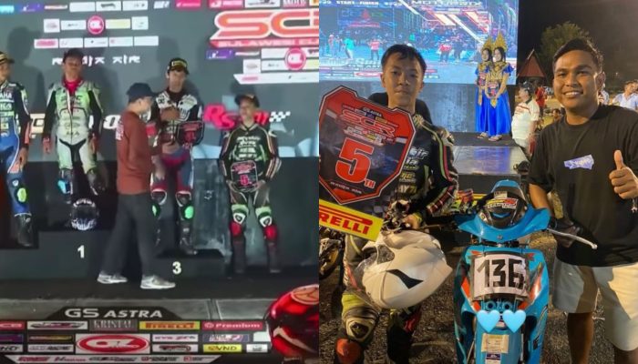 Berhasil Naik Podium, Jonathan Kolly Harumkan Nama Morowali Utara di Ajang Balapan Sulawesi Cup Race 2024