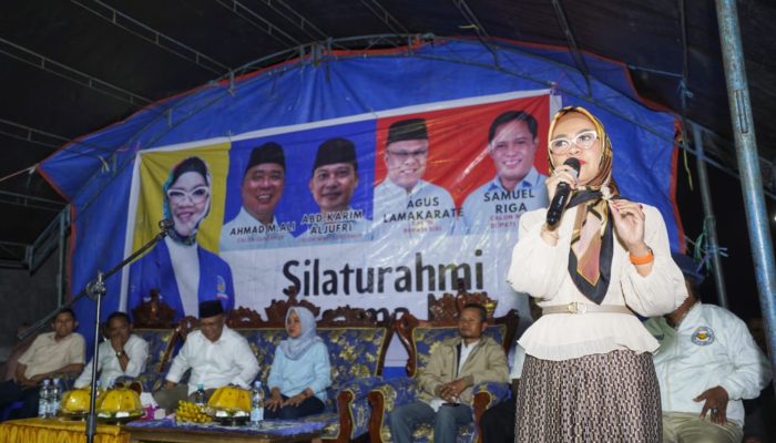 Nilam Sari Lawira Sampaikan Pesan Ahmad Ali-Abdul Karim Aljufri ke Masyarakat Porame Sigi soal Infrastruktur Jalan dan Pariwisata