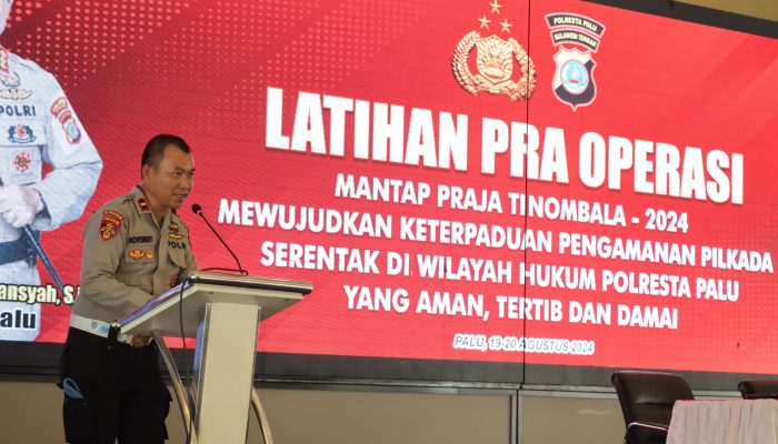 Kasi Propam Polresta Palu Wanti-wanti Personel Terlibat Politik Praktis di Pilkada 2024