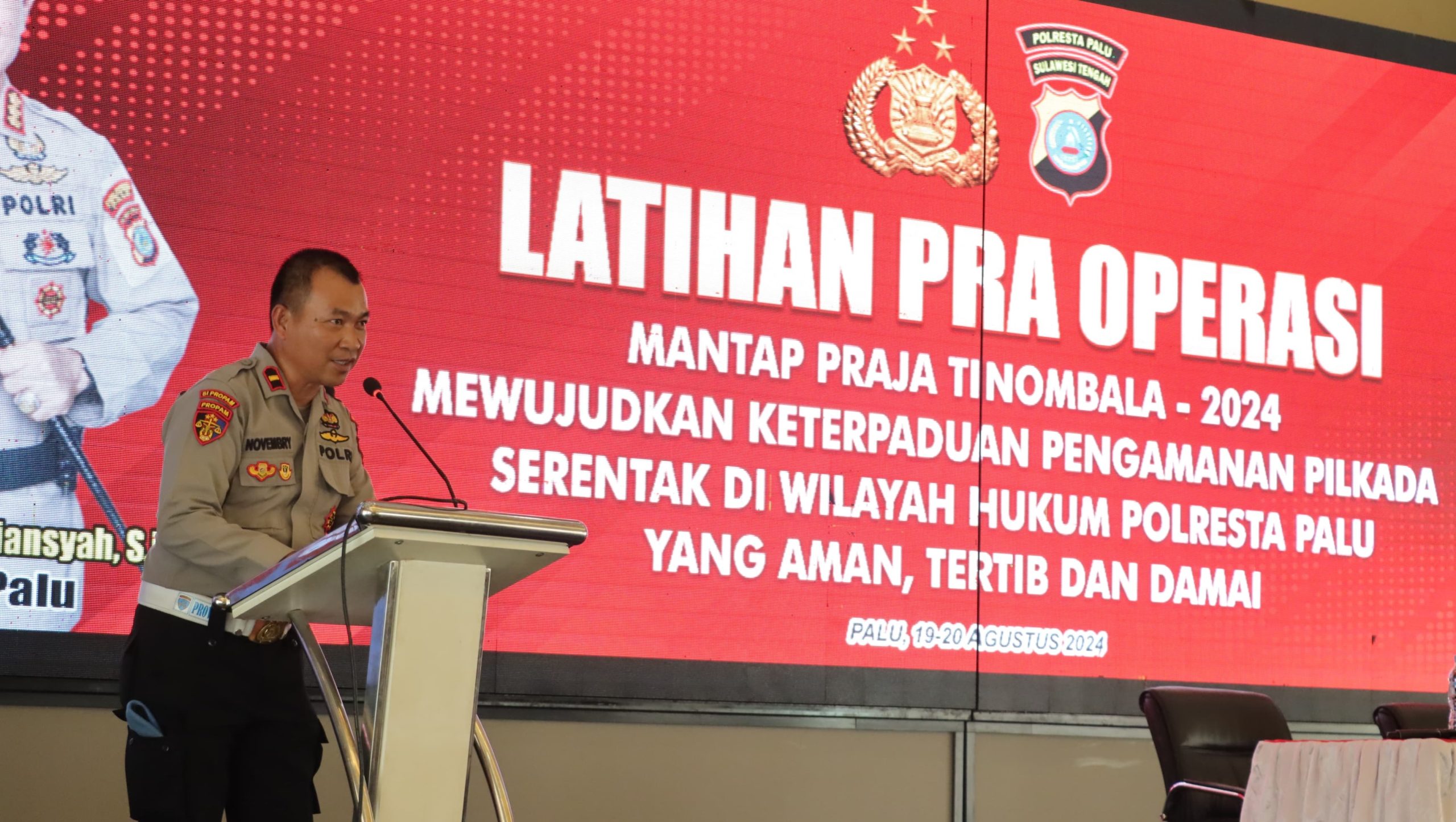 Kasi Propam Polresta Palu Wanti-wanti Personel Terlibat Politik Praktis di Pilkada 2024