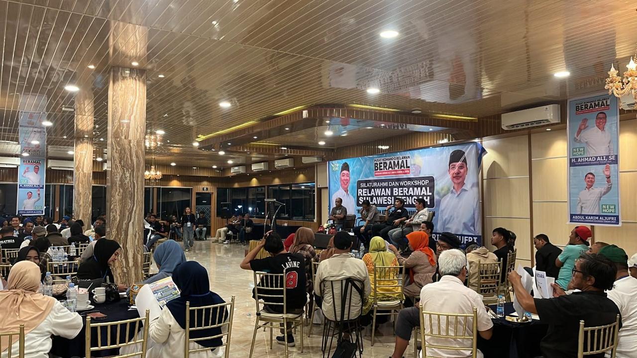 Pusat Komando Relawan Beramal Gelar Workshop Perkuat Strategi Pemenangan Ahmad Ali-Abdul Karim Aljufri di Pilkada 2024