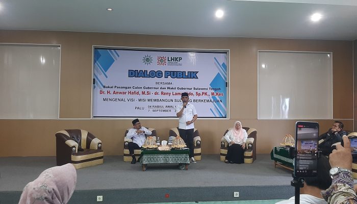 Hadiri Dialog Publik: Anwar Hafid Sebut Pimpin Wilayah Bukan Hanya Modal Berani, Beramal, Apalagi Minta Kesempatan Kedua