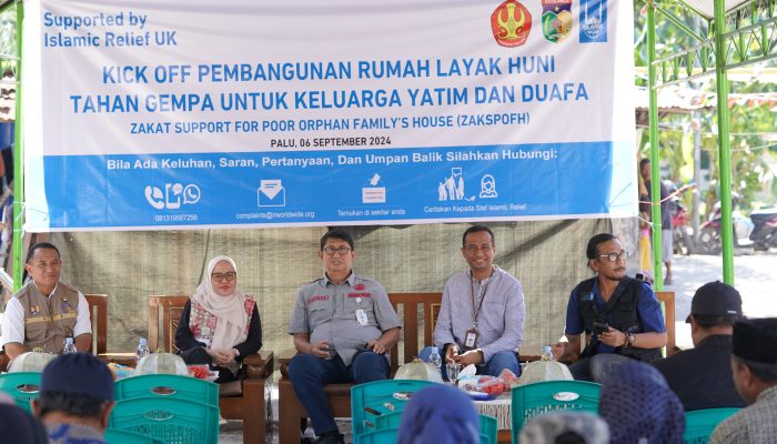 Rumah Keluarga Yatim Miskin dan Miskin Ekstrim Mulai Dibangun di Kota Palu, Lengkap dengan Perabotan