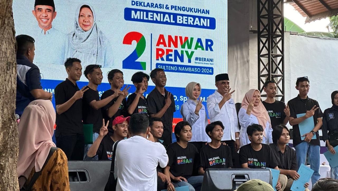Anwar Hafid Kukuhkan Tim Milenial BERANI, Cerita Pengalaman Ikut Pilkada 2007