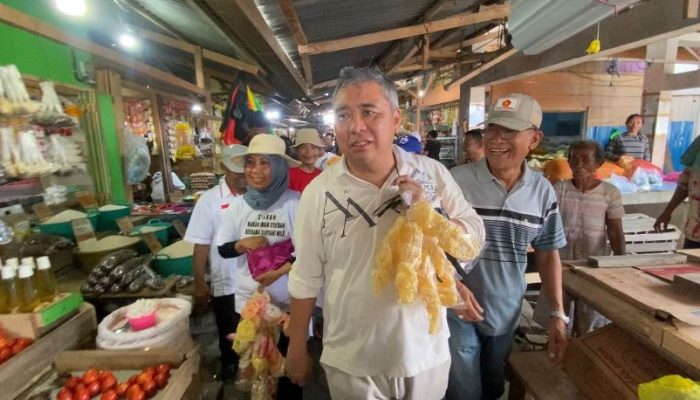 Ahmad Ali Blusukan ke Pasar Salakan, Pantau Langsung Kondisi Ekonomi Banggai Kepulauan