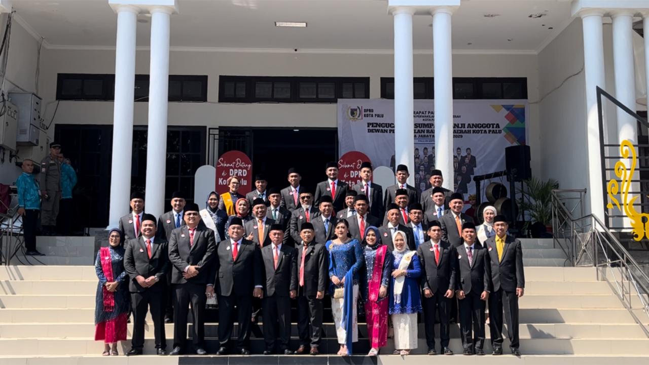 35 Anggota DPRD Kota Palu Periode 2024-2029 Dilantik Hari Ini