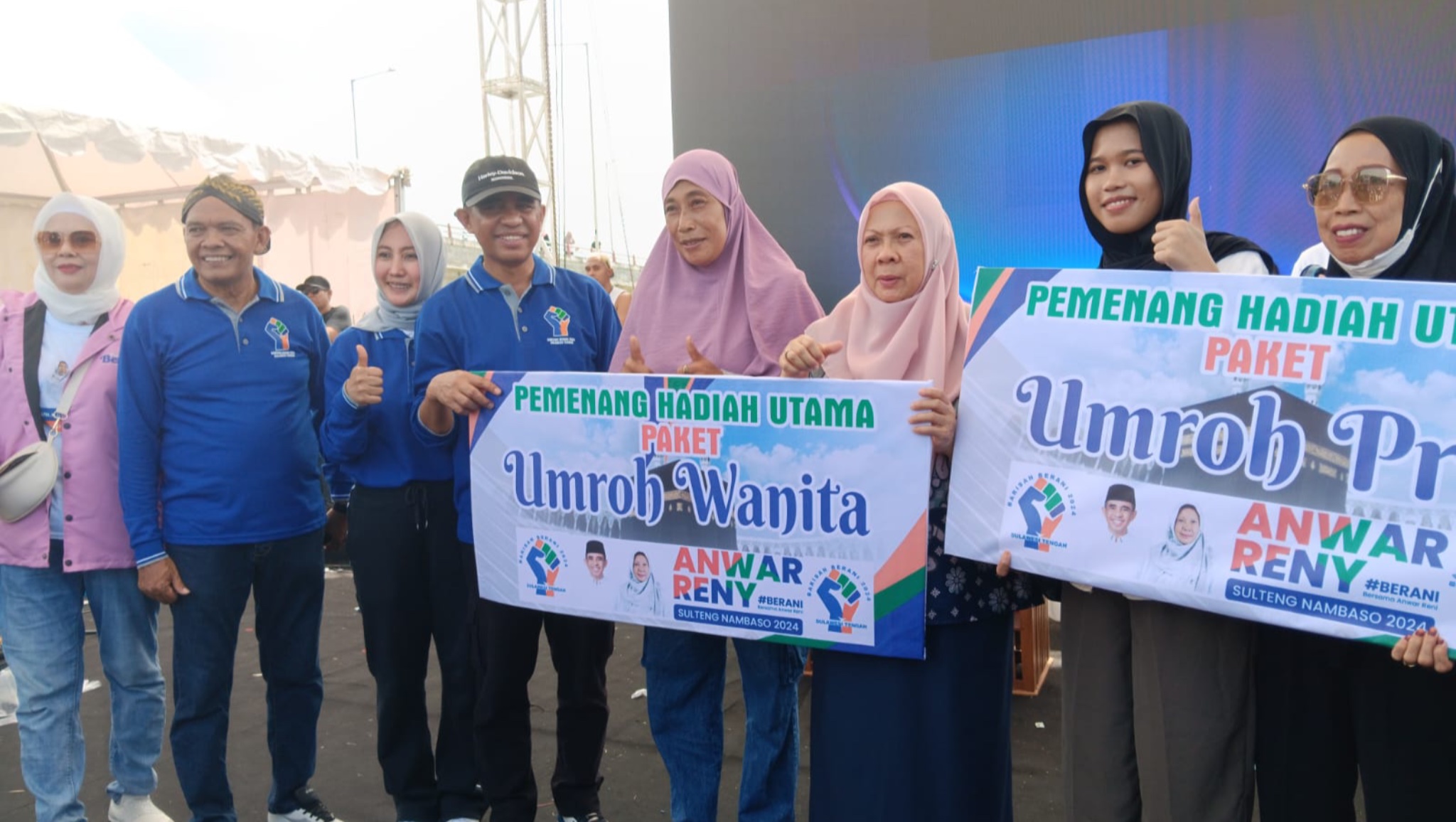 Menang Undian Jalan Santai, Anwar Hafid Bakal Berangkatkan 2 Warga Palu-Sigi ke Tanah Suci Makkah