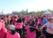 Ratusan Personel Polda Sulteng Amankan Zumba Party BERANI di Lapangan Abadi Talise Palu