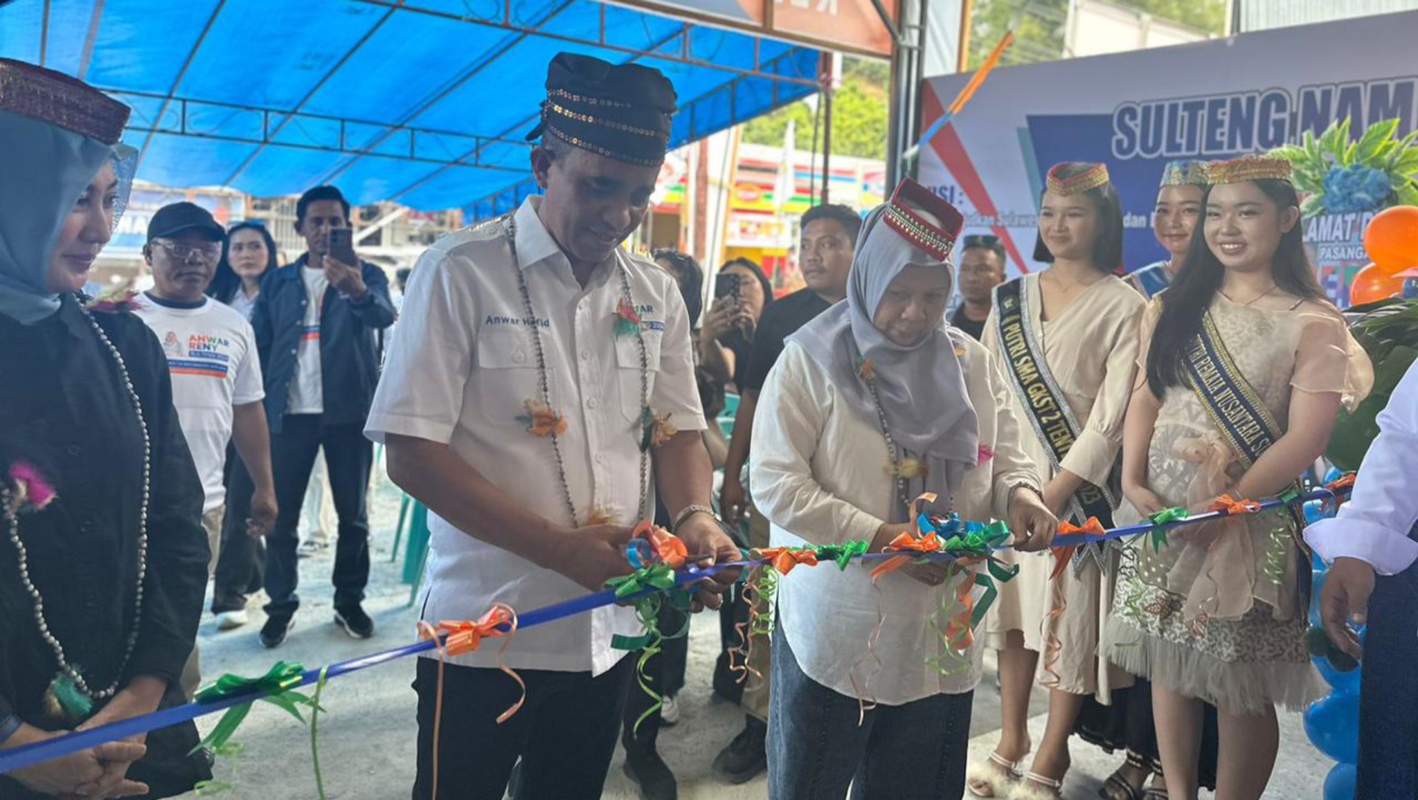 Pilkada 2024, Anwar Hafid-Reny Lamadjido Resmikan Posko Pemenangan BERANI Pambers dan Bada