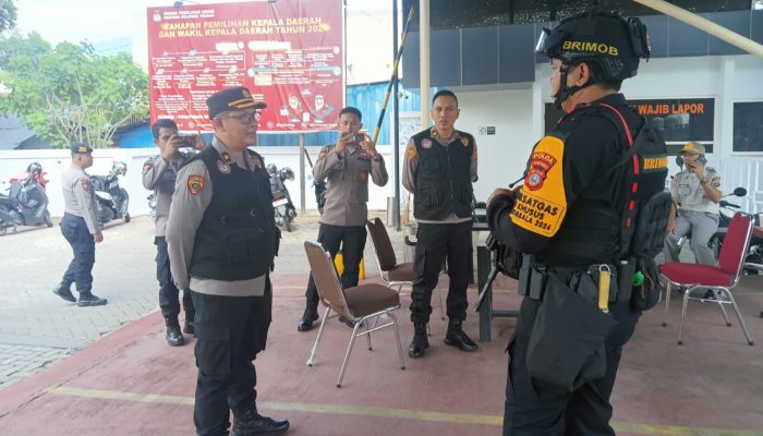 Pilkada 2024, Subsatgas Aksi Khusus Patroli di Kantor KPU Sulteng