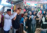 Kunjungan Anwar Hafid dan Reny Lamadjido Hebohkan Pedagang-Pengunjung Pasar Masomba Palu