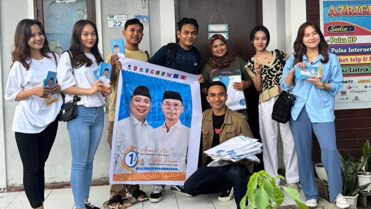 Relawan Banuata Door to Door Kampanyekan Program Ahmad Ali dan Abdul Karim Aljufri di Pilkada 2024
