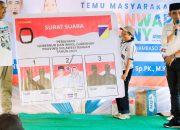 Anwar Hafid Kampanye di Moutong Parimo, Peragakan Cara Mencoblos di Bilik Suara