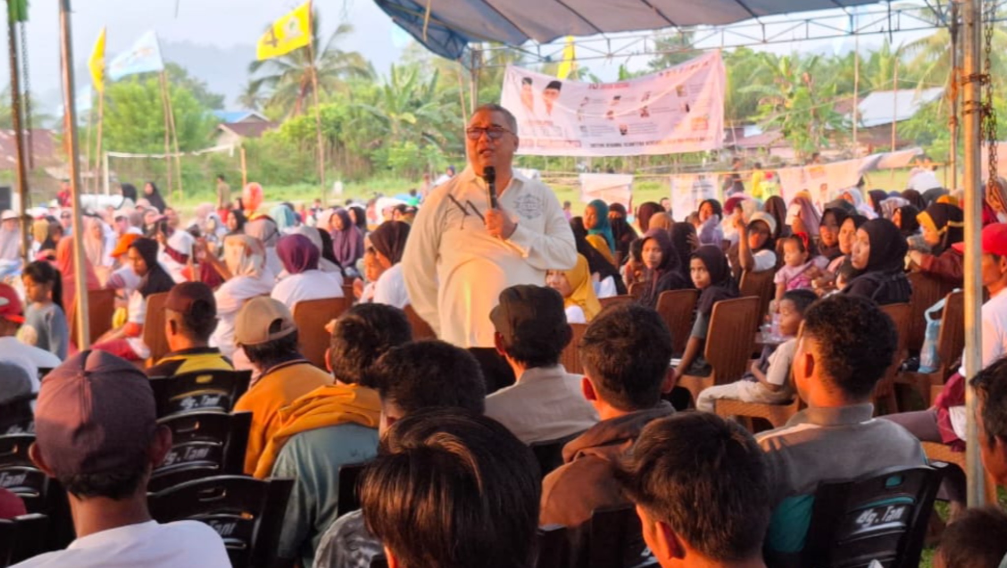 Ahmad Ali Kampanye di Morut, Janjikan Infrastruktur Lebih Baik