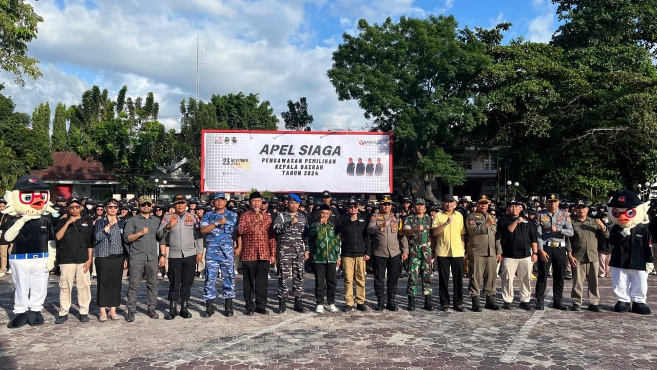 Bawaslu Palu Gelar Apel Siaga Pengawasan, Ungkap Daerah Rawan di Pilkada 2024