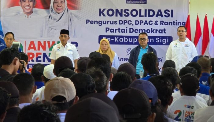 Ratusan Kader Demokrat Sigi Berikrar Menangkan Anwar Hafid dan Reny Lamadjido di Pilkada 2024