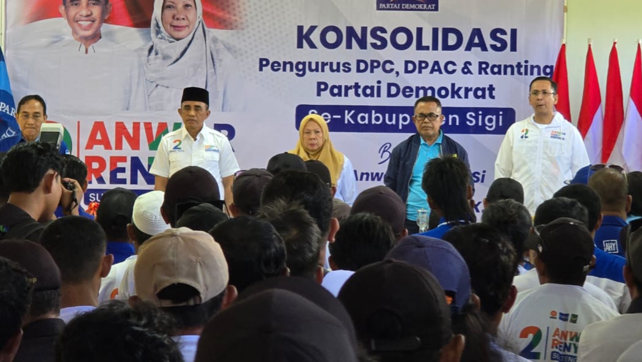 Ratusan Kader Demokrat Sigi Berikrar Menangkan Anwar Hafid dan Reny Lamadjido di Pilkada 2024