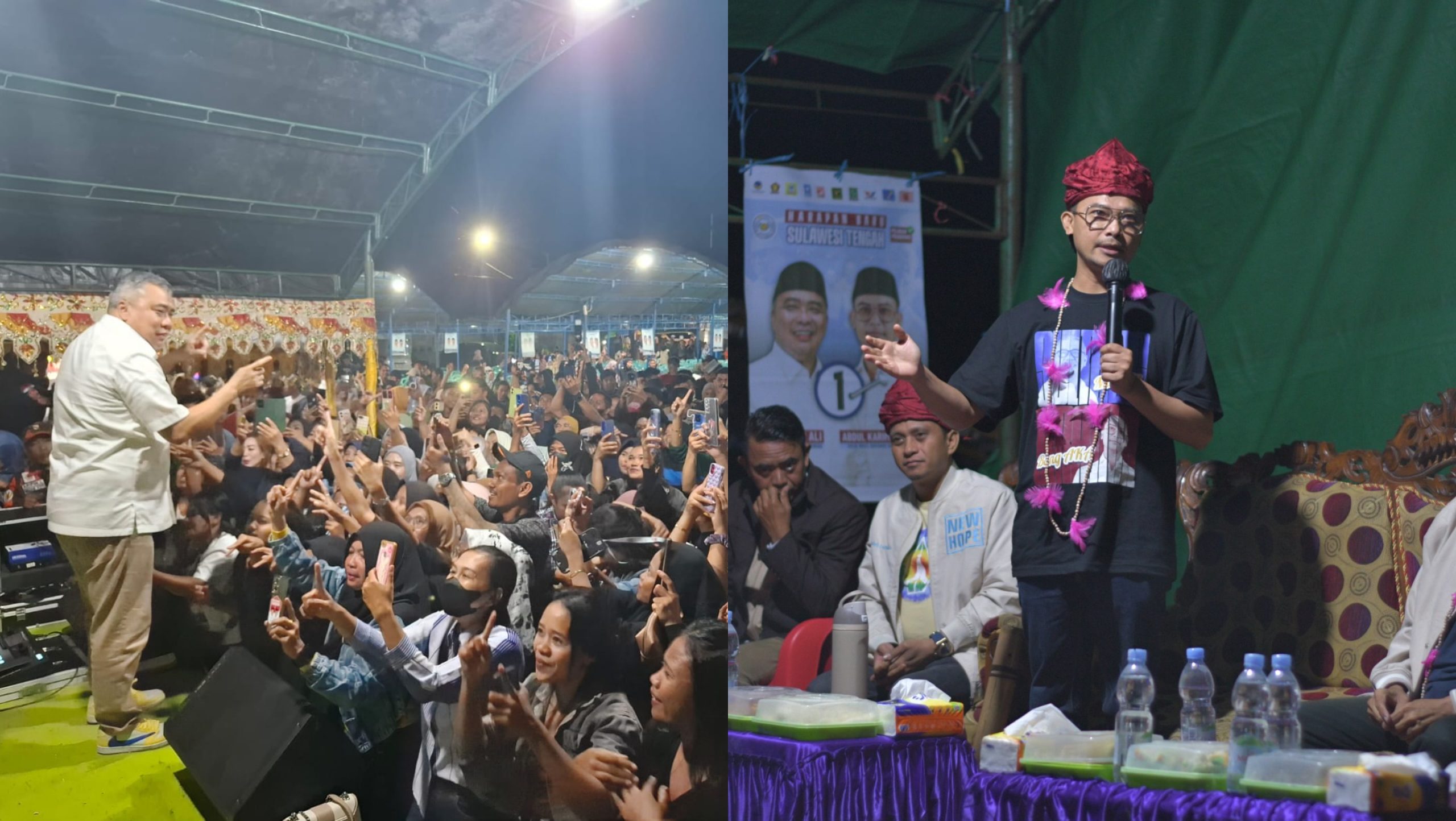 26 Hari Jelang Pilkada Sulteng 2024, Ahmad Ali Kampanye di Sigi, Abdul Karim Aljufri di Kabupaten Poso