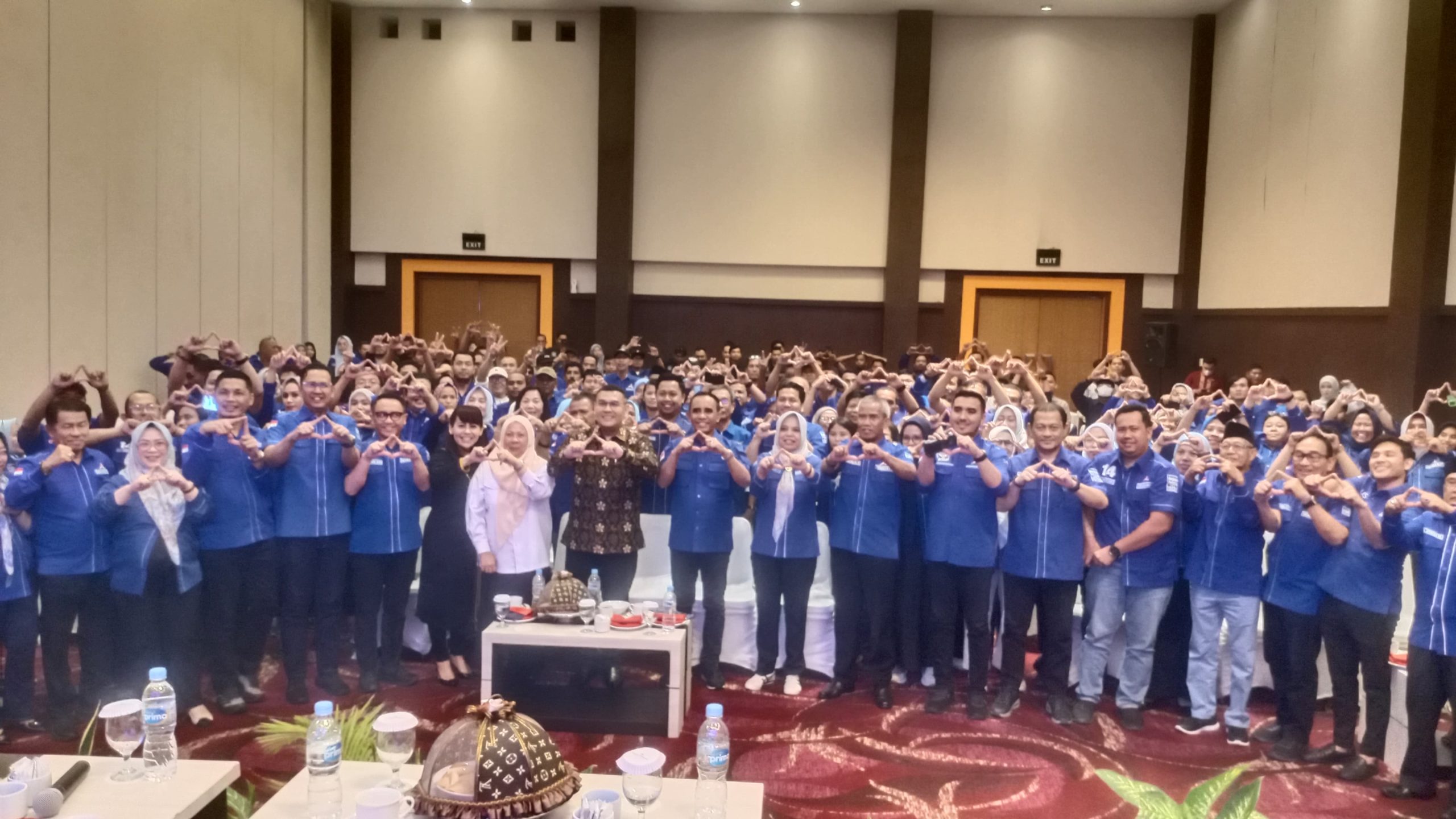 Temu Kader Partai Demokrat, Anwar Hafid Laporkan Masalah Pertanahan Sulteng ke Wamen ATR/BPN Ossy Dermawan