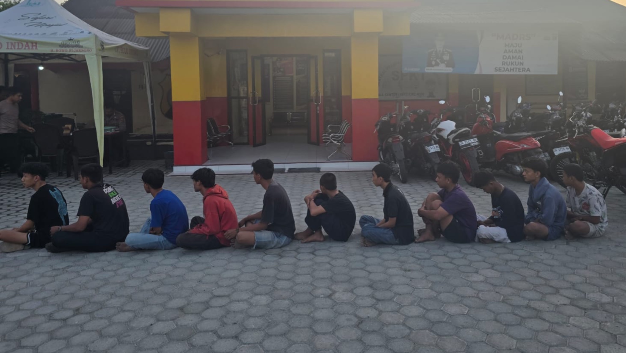 Polisi Tangkap 11 Remaja Anggota Geng Motor di Kota Palu