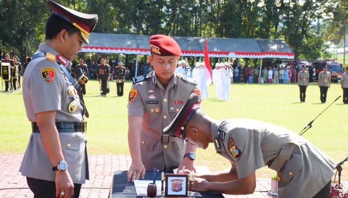 Wakapolda Sulteng Brigjen Helmi Pimpin Upacara Penutupan Pembentukan Bintara Polri 2024