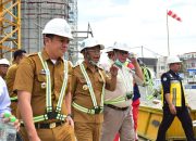 Gubernur Rusdy Mastura Tinjau Proyek Pembangunan Mesjid Raya Sulawesi Tengah dan Jembatan IV Kota Palu, Progres Capai 60 Persen