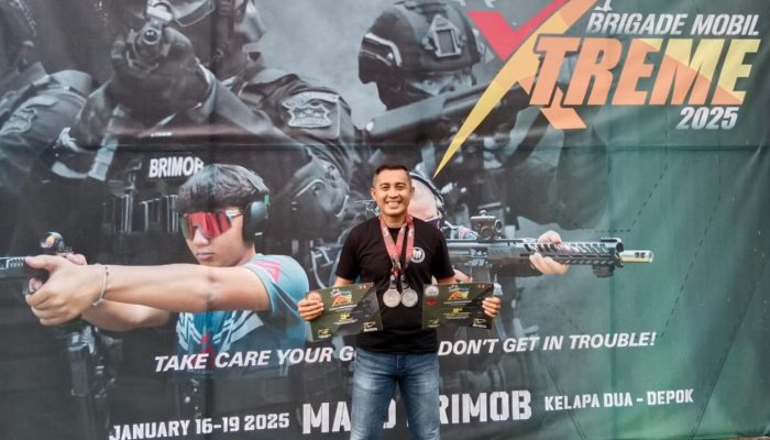 Personel Polda Sulteng Ipda Jofrie Surjadi Juara Menembak Tingkat Nasional