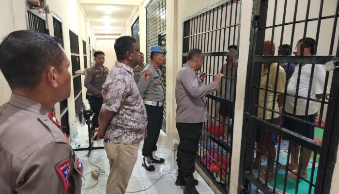 Kombes Pol Deny Abrahams Sidak Rutan Polresta Palu, Pastikan Sesuai Standar Hak Asasi Manusia