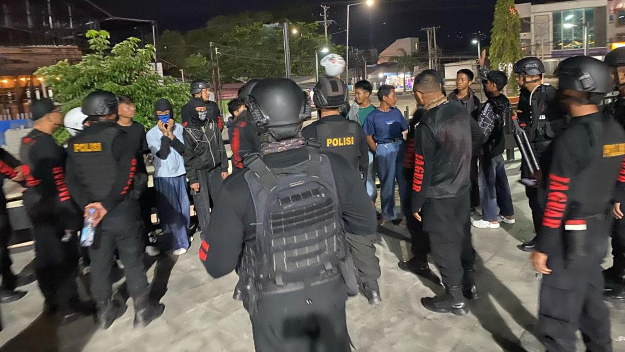 14 Anggota Geng Motor Ditangkap Tim Jaguar Sat Samapta Polresta Palu, Ternyata Niat Tawuran