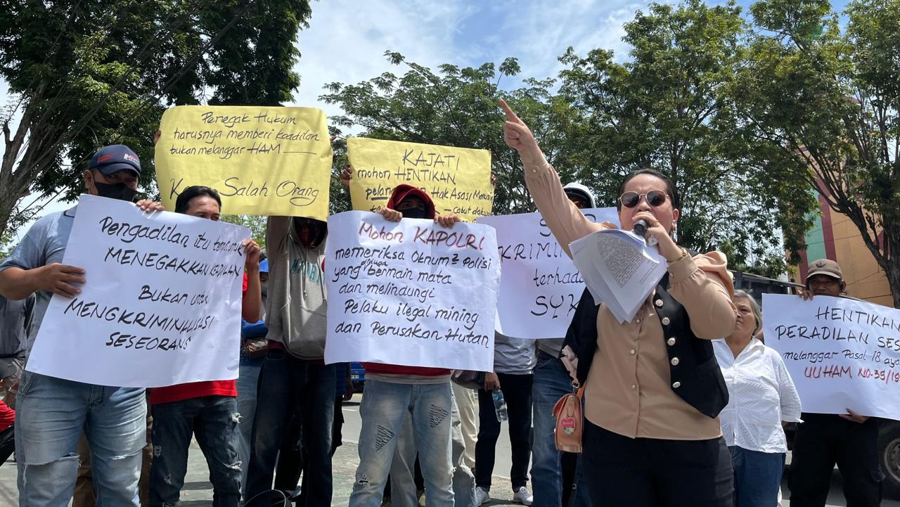 Gelar Aksi Buntut Dugaan Kriminalisasi Steven Yohanes Kambey, Istrinya Ungkap 2 Oknum Jenderal Incar Saham Perusahaan Tambang